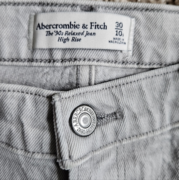 βοΈ Abercrombie & Fitch 90s Relaxed High-Rise Wide-Leg Jeans 30 / 10S #1217 - Picture 8 of 14